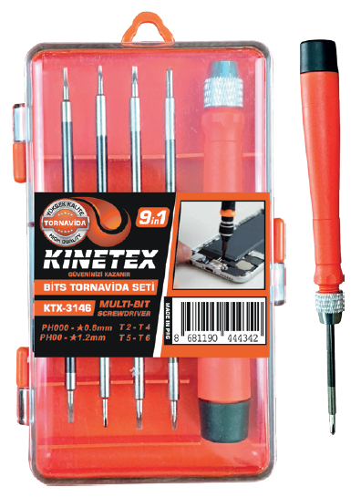 KINETEX 5-K 9 in1 BİTS TORNAVİDA SETİ KTX-3146