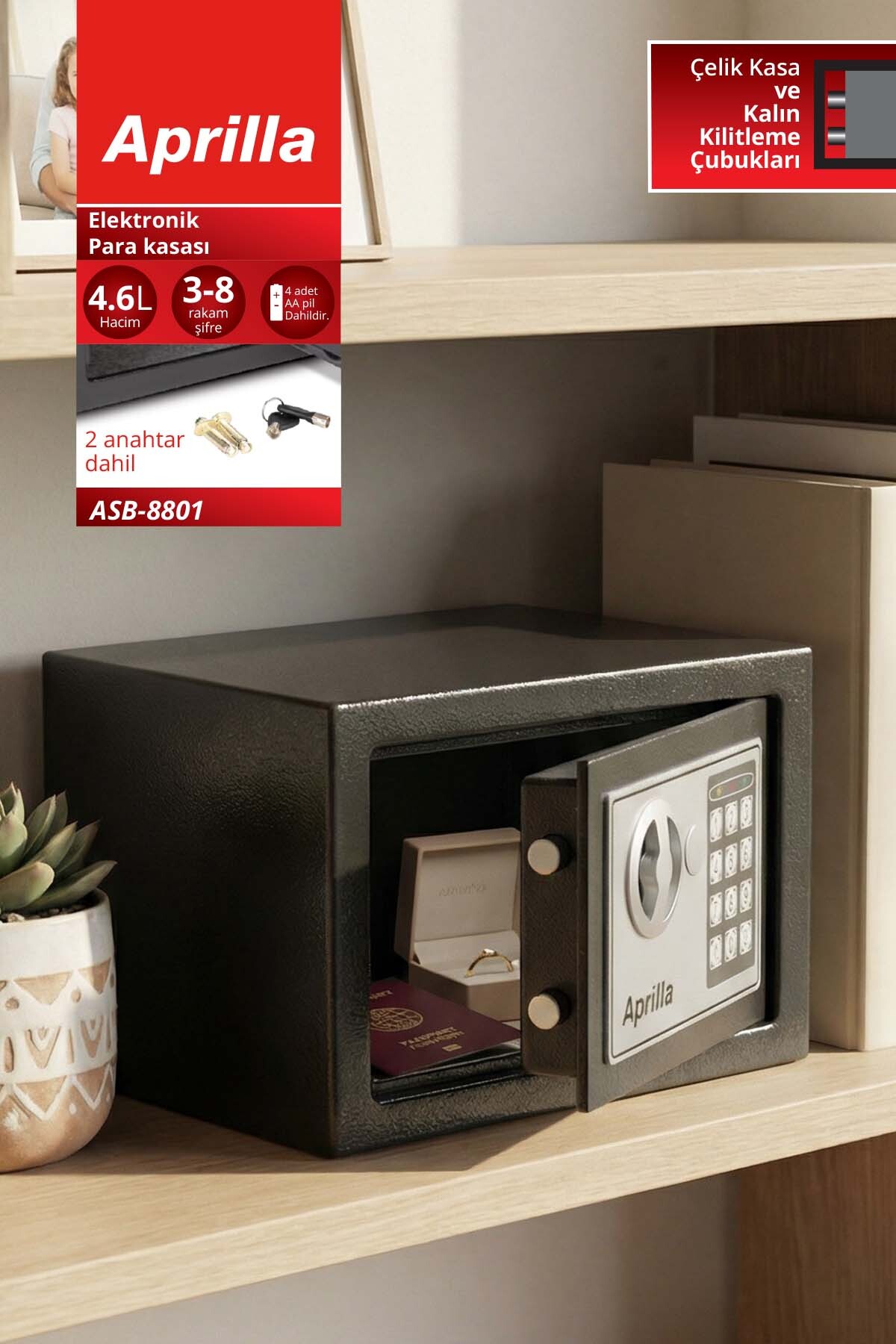 APRİLLA ASB-8801 PARA KASASI