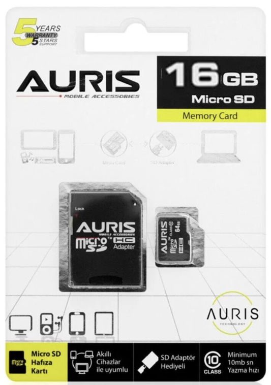 AURİS MİCRO SD MEMORY CARD 16GB