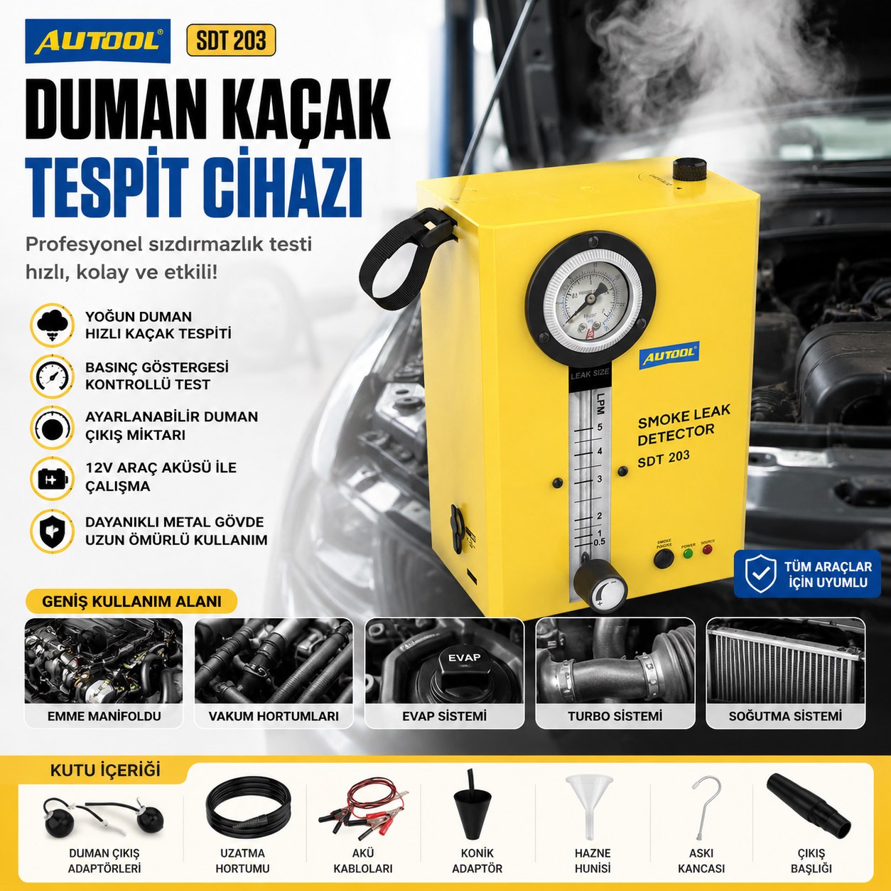 AUTOOL SMOKE LEAK DETECTOR DUMAN DEDEKTÖRÜ