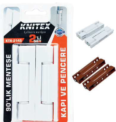 KINETEX B-4 MENTEŞE 90 MM BYZ PVC VKM KTX-2145