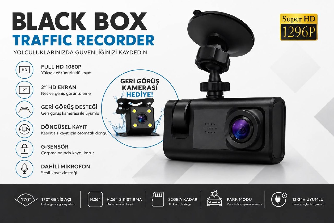 BLUE INTER INT-CMR67 BLACK BOX ARAÇ KAMERASI