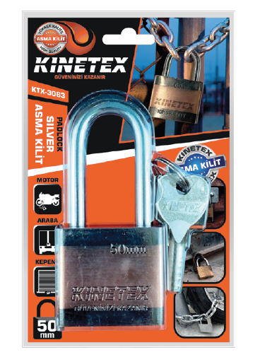 KINETEX C-7 ASMA KİLİTSİLVER UZUN 40 MM KTX-3062
