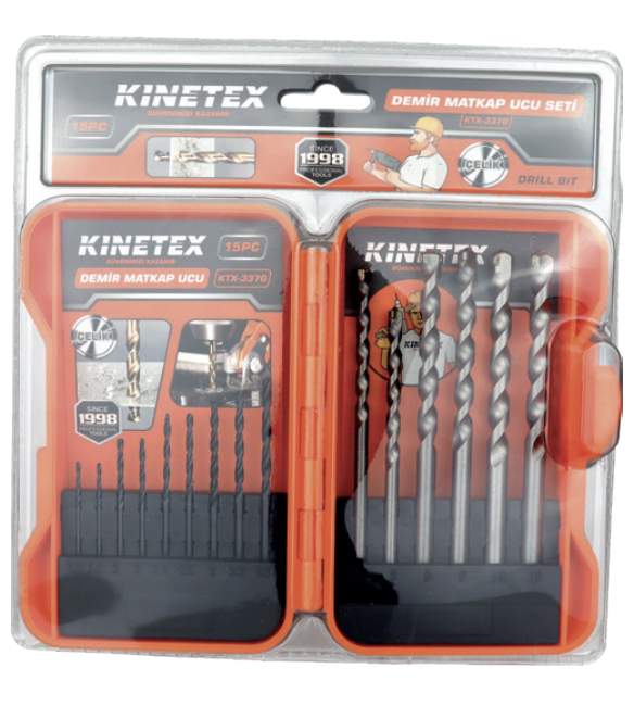 C-7 DEMİR MATKAP UCU 15 PCS KTX-3370