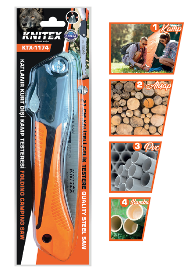 KINETEX C-7 KATLANIR KİLİTLİ TESTERE 210 MM KTX-1174