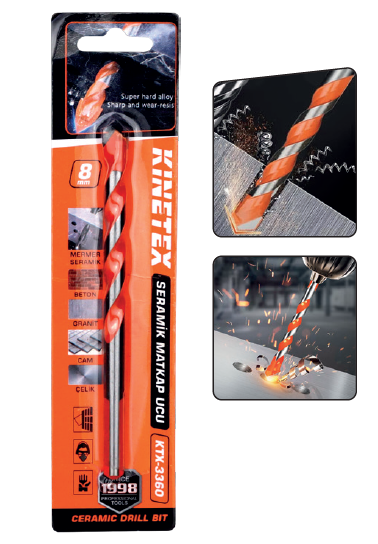 KINETEX C-7 SERAMİK MATKAP UCU 8MM KTX-3360