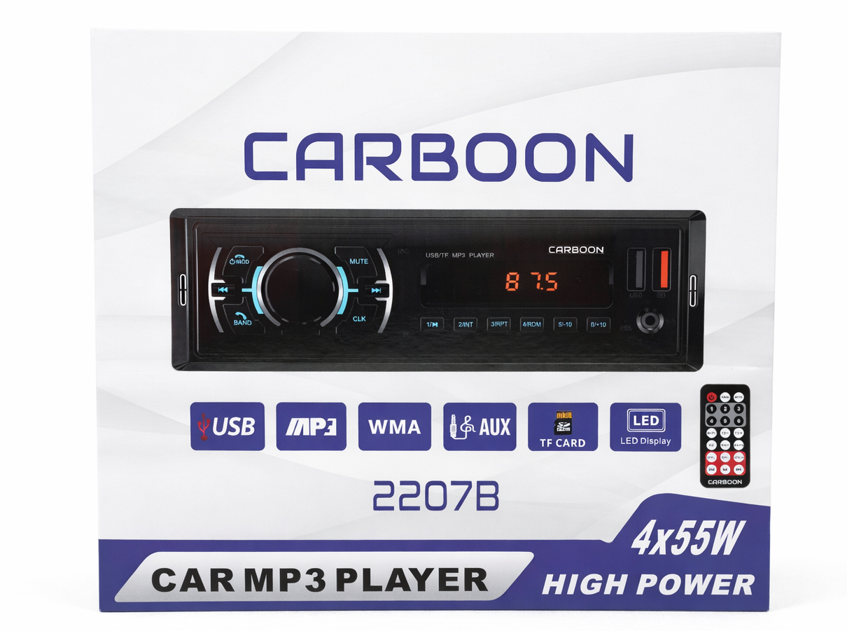 CARBOON 2207B 4x55W USB/AUX/TF DESTEKLİ OTO TEYP