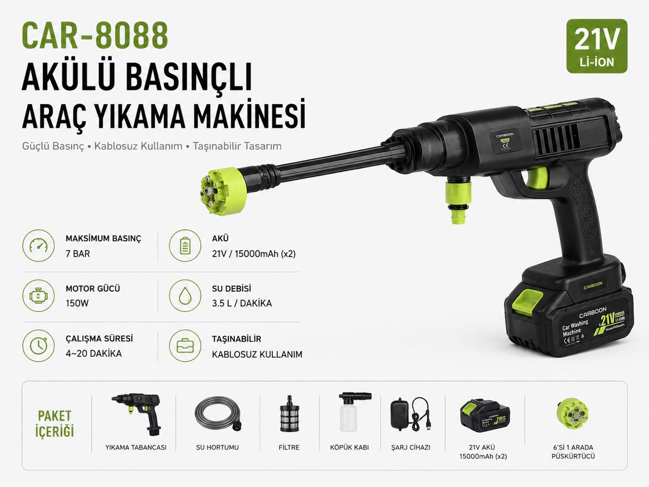 CARBOON CAR-8808 ARAÇ YIKAMA