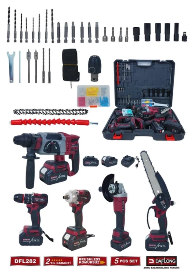 DAFLONG DFL-ST5F 5 Lİ SET DEGOBAJLI