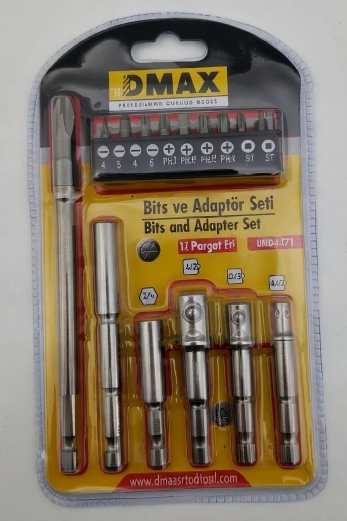 DMAX DMX-4071 BİTS VE ADAPTÖR SETİ 16 PARÇA