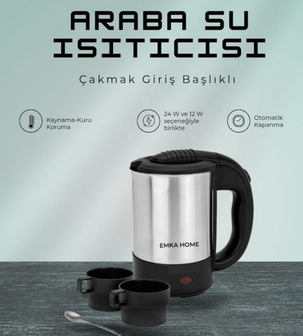 EMKA HOME ARABA SU ISITICI ÇAKMAKLIK GİRİŞ BAŞLIKLI