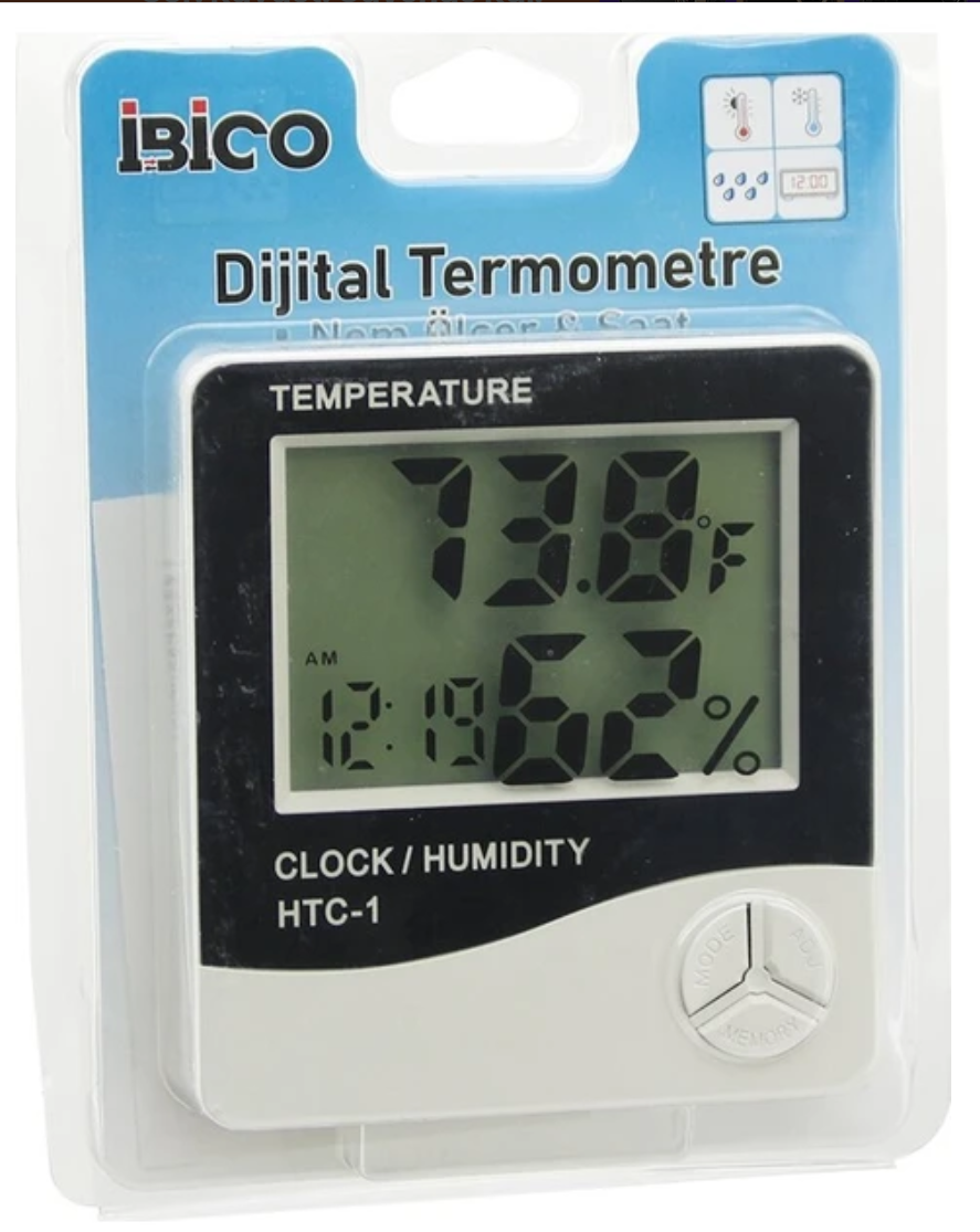 İBİCO İ11-002 DİJİTAL SICAKLIK GÖSTERGELİ SAAT (TERMOSTAT)
