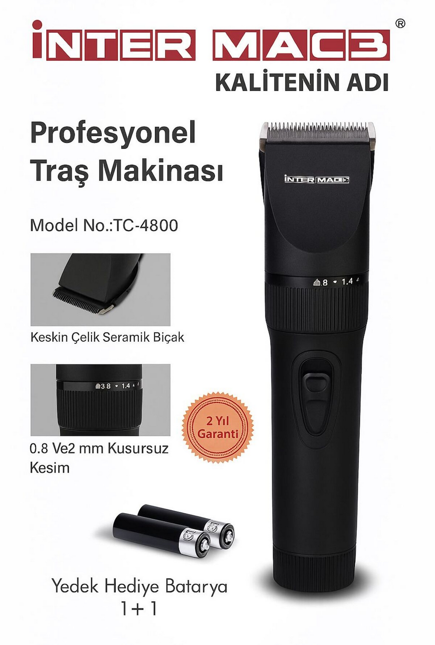 İNTER MAC3 PROFESYONEL TRAŞ MAKİNASI TC-4800