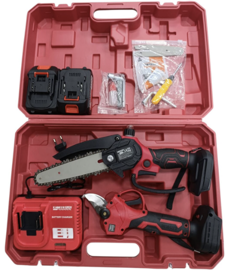 KİMMEER PLUS 2 Lİ SET KM0024K KIRMIZI MAKAS+TESTERE