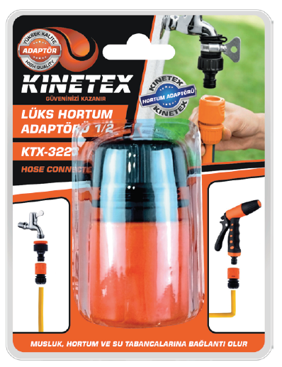 KINETEX 5-K LÜX HORTUM ADAPTÖRÜ 1/2 KTX-3223