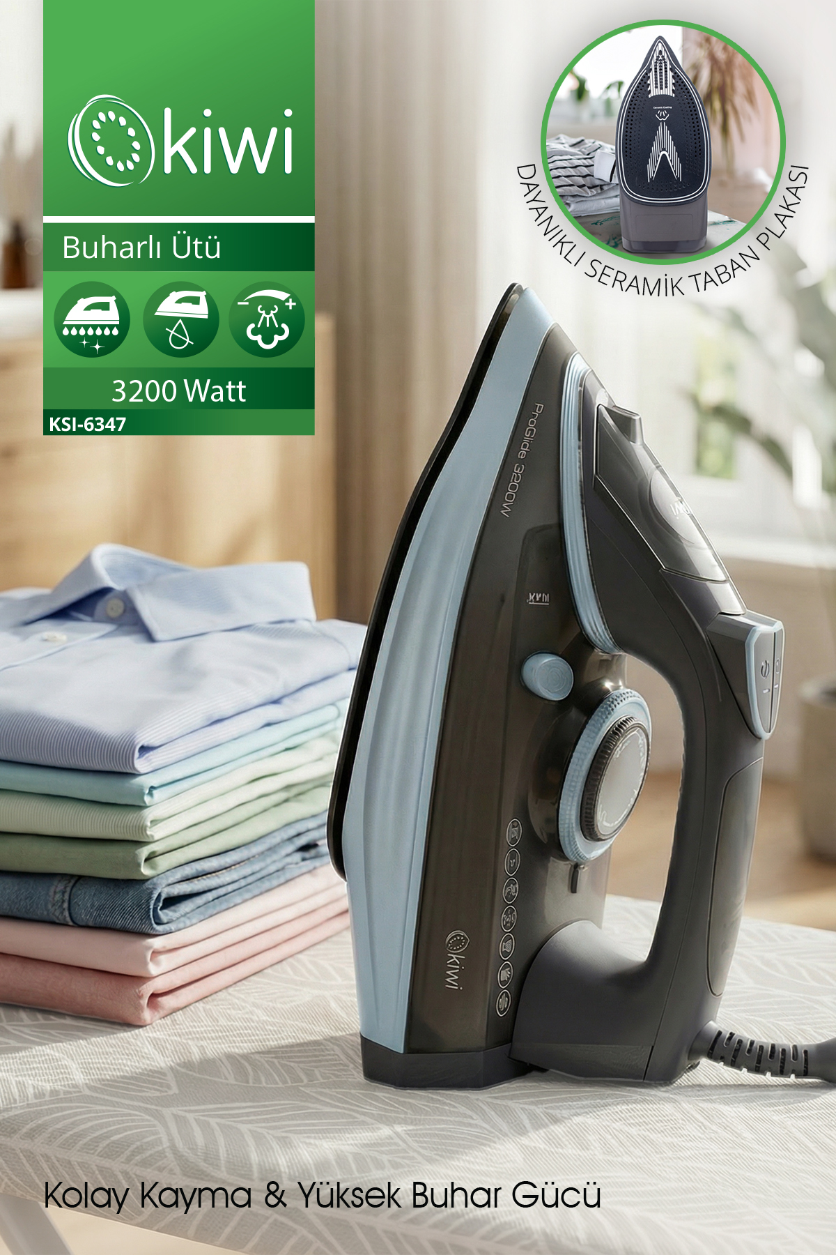 KİWİ KSI-6347 BUHARLI ÜTÜ