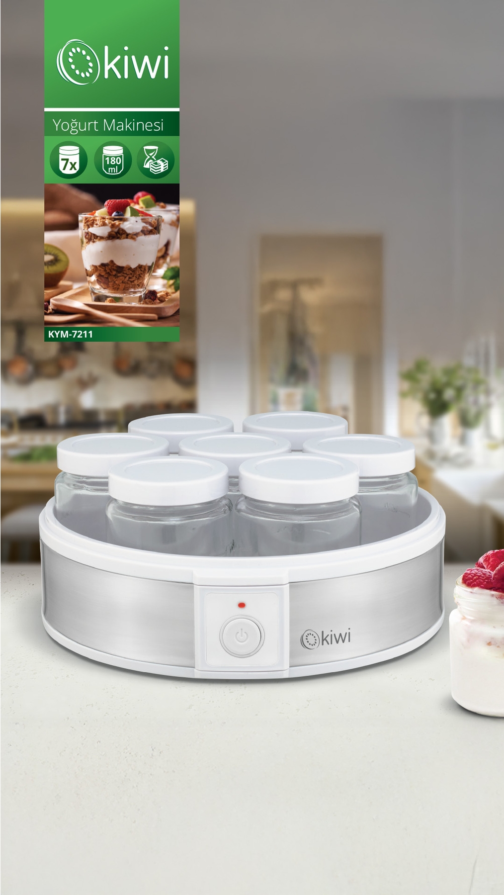 KİWİ KYM-7211 YOĞURT MAKİNASI