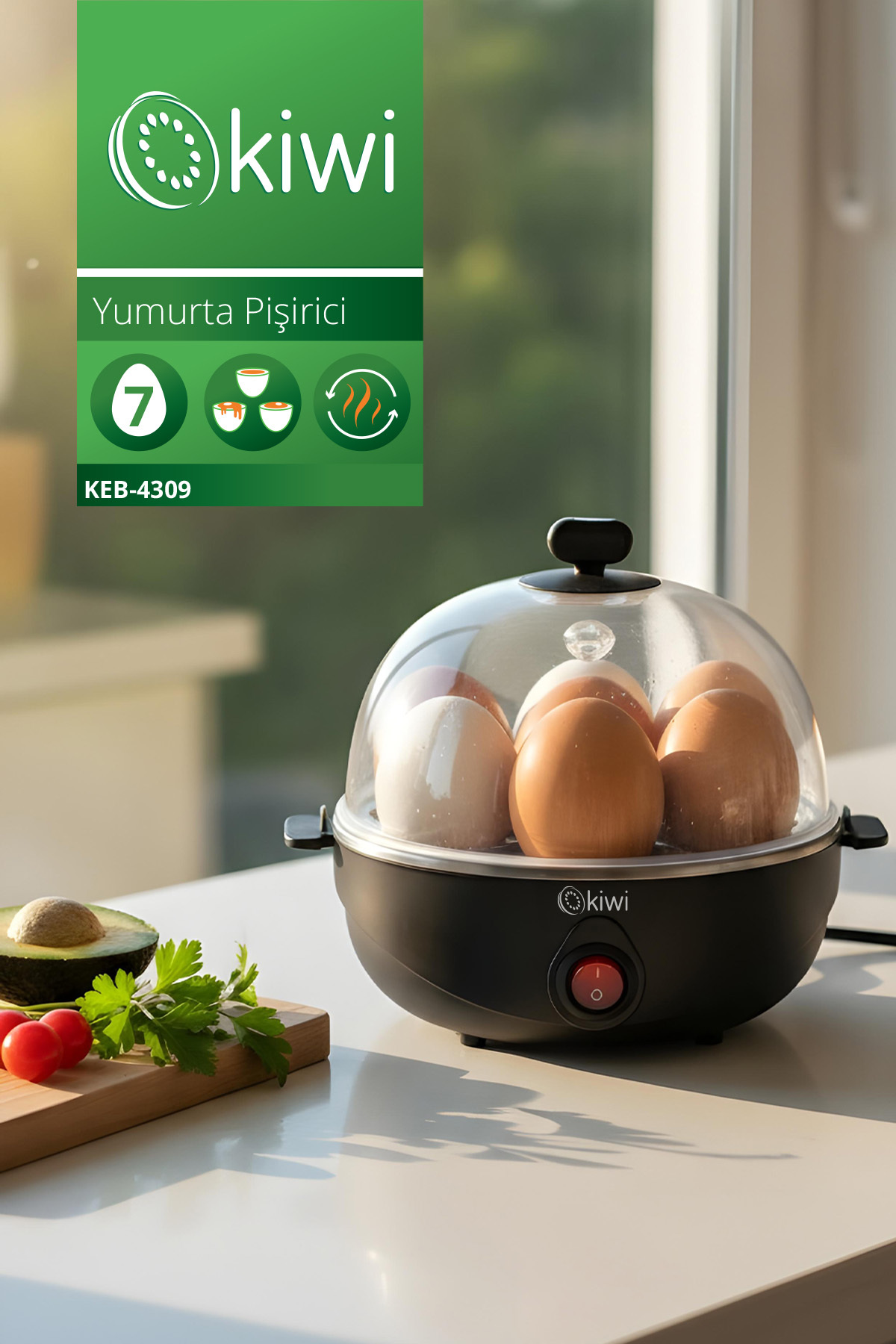 KİWİ YUMURTA PİŞİRİCİ KEB-4309