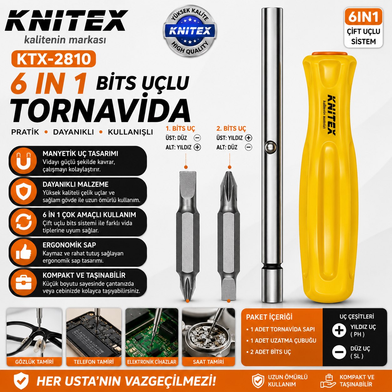 KNITEX BİTS UÇLU TORNOVİDA KTX-2810
