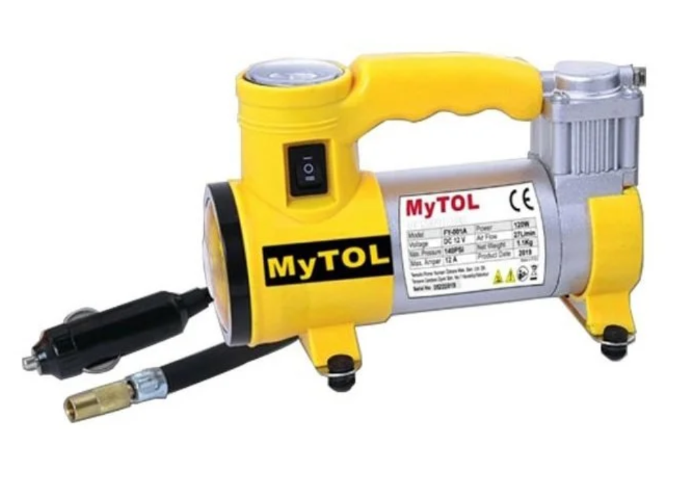 MYTOL FY-001A METAL GÖVDELİ VE IŞIKLI ARAÇ KOMPRESÖRÜ