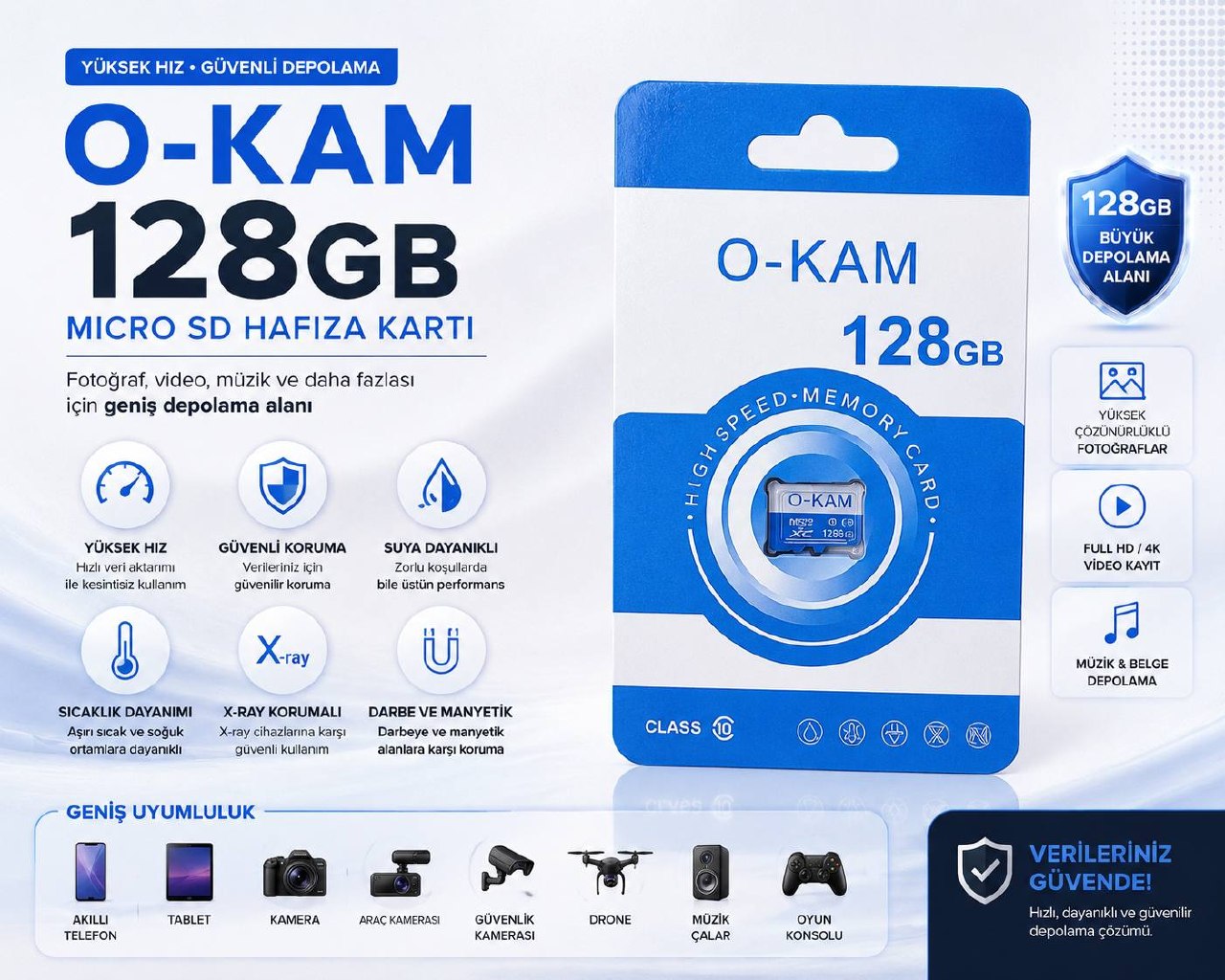 O-KAM 128 GB SD KART