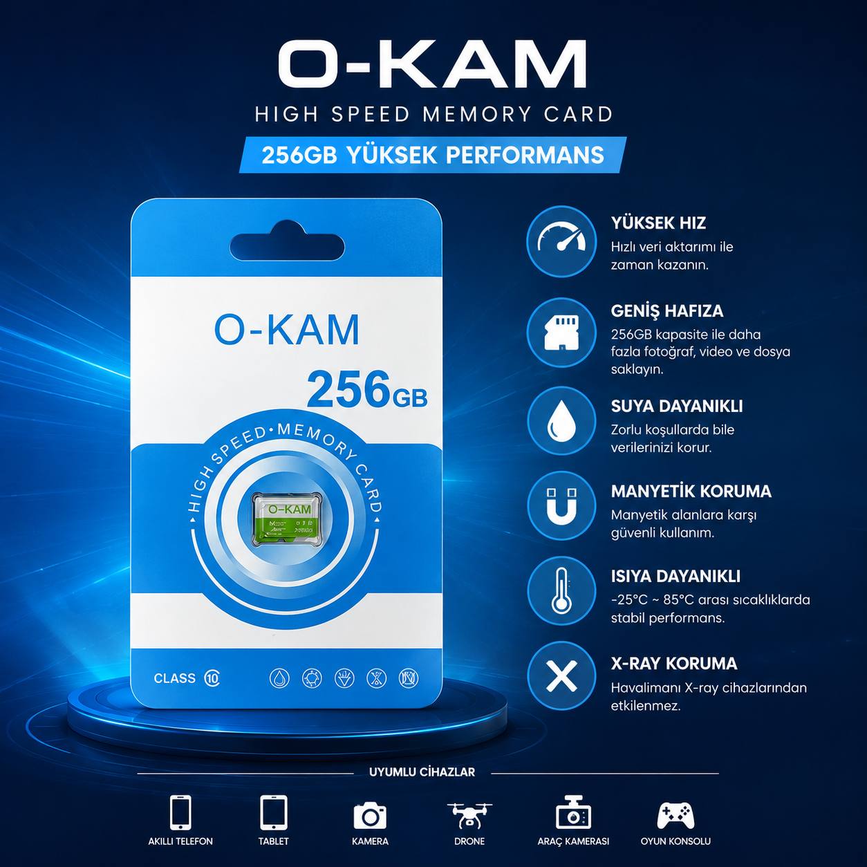 O-KAM 256 GB SD KART