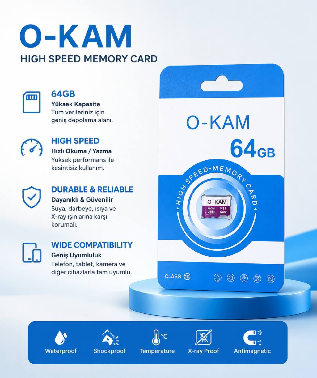 O-KAM 64 GB SD KART
