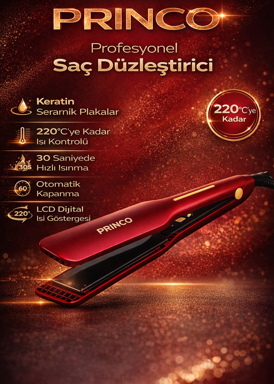PRINCO PR-7611 SAÇ DÜZLEŞTİRİCİSİ