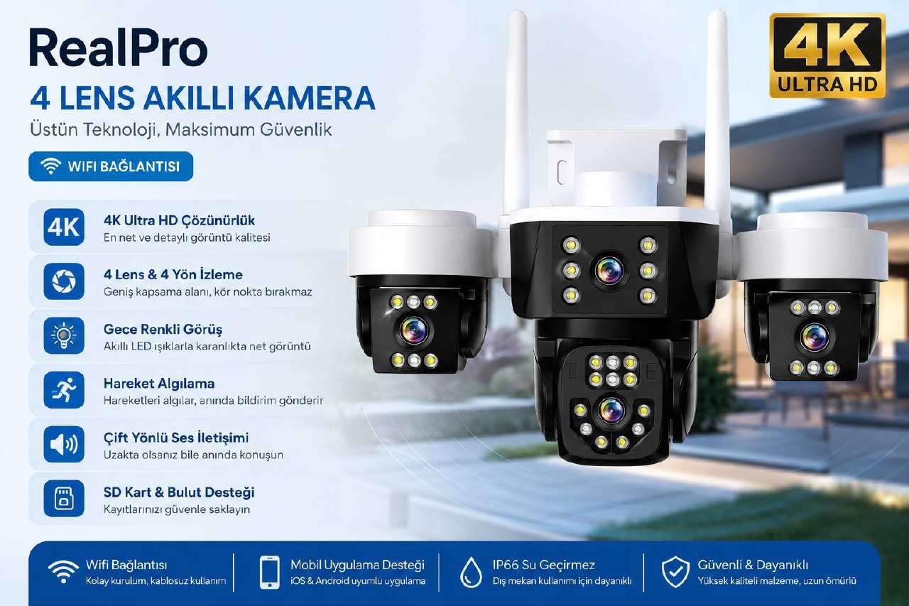 REALPRO RP-5004 WİFİ AKILLI KAMERA