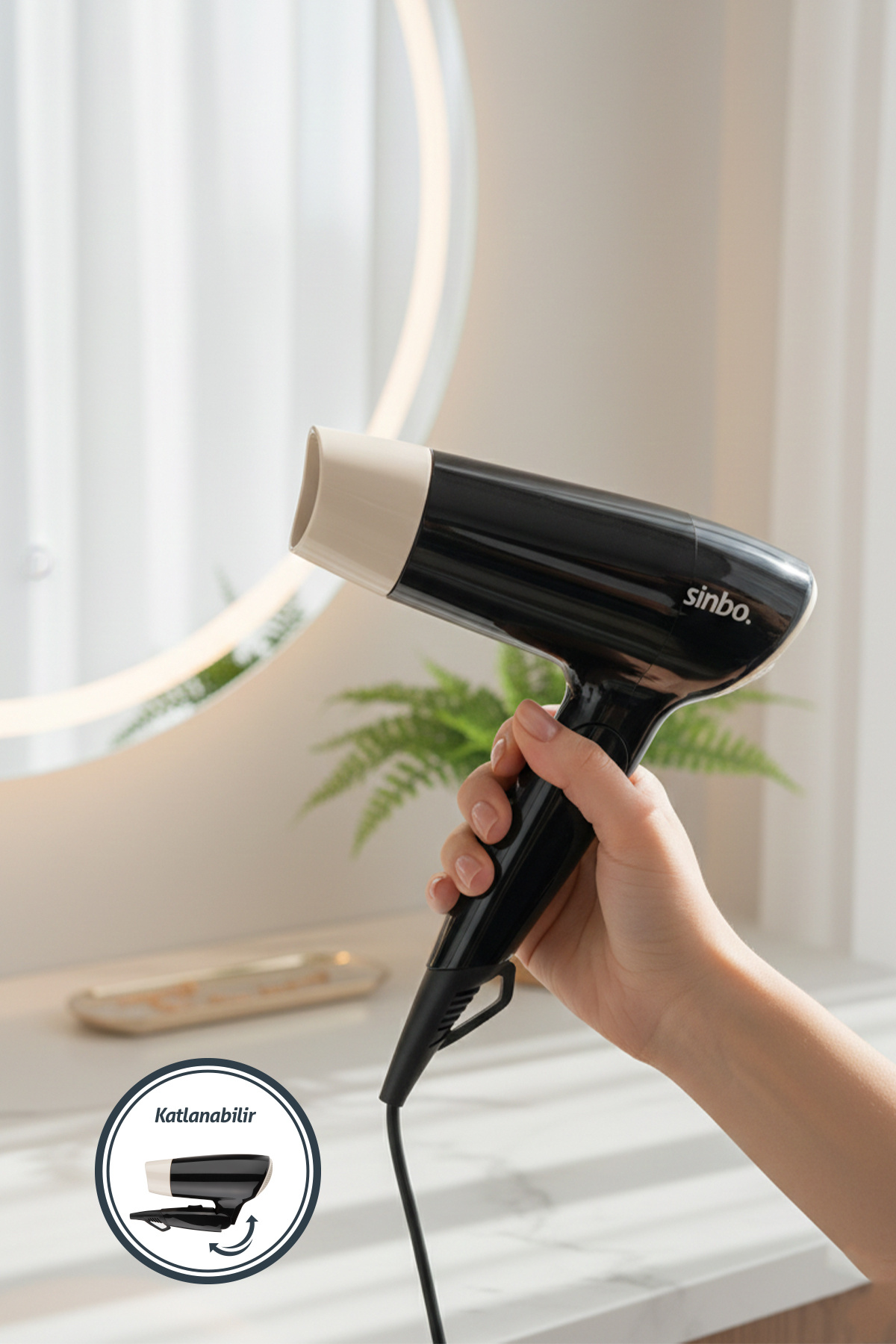 SİNBO SHD-7053 KREM SAÇ KURUTMA MAKİNESİ