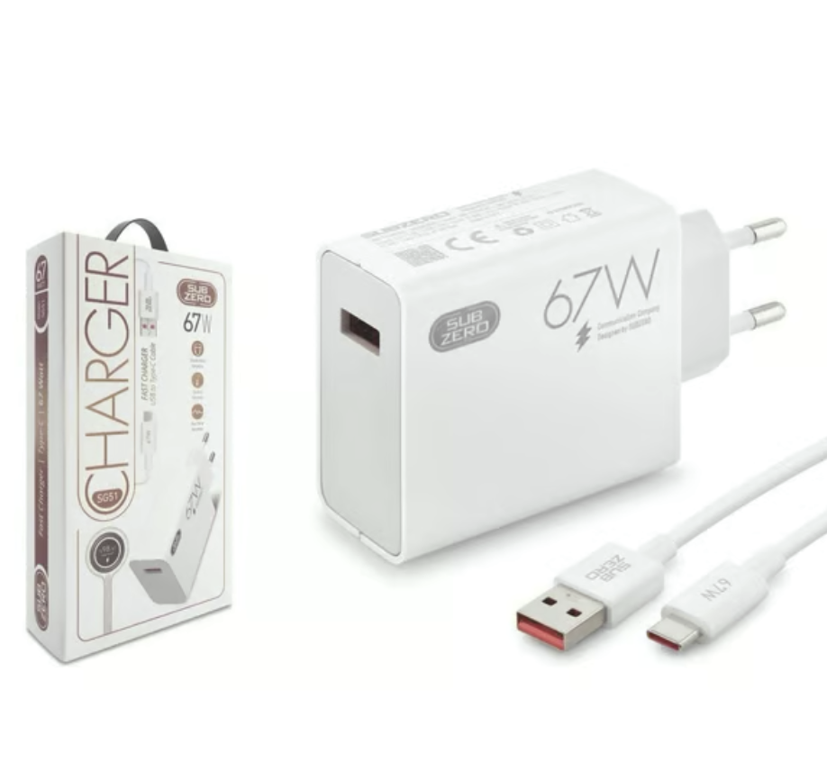 SUBZERO CHARGER USB TO TYPE-C CABLE 67W SG51