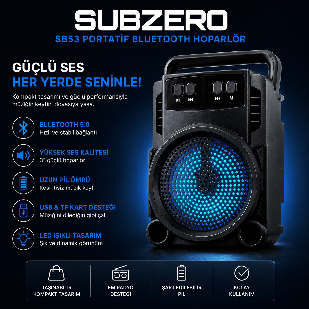 SUBZERO SB53 SPEAKER