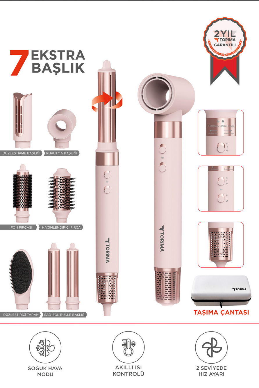 TORİMA 7İN1 MULTİ STYLER AİRWRAP THD-01