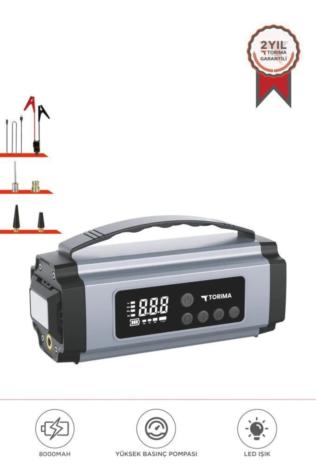 TORİMA APS-01 CAR AIR PUMP & JUMP STARTER