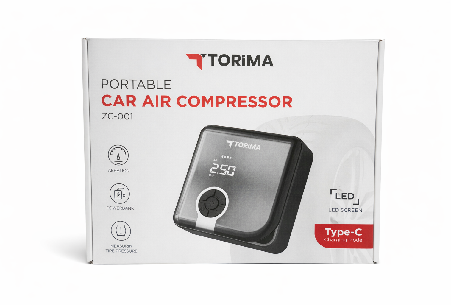 TORİMA PORTABLE CAR AIR COMPRESSOR ZC-001