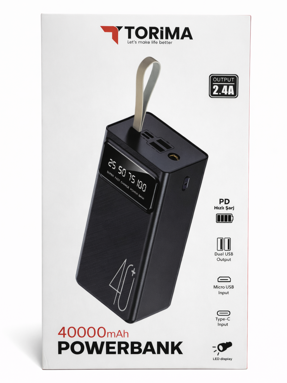 TORİMA POWERBANK 40000 MAH TRM-1040