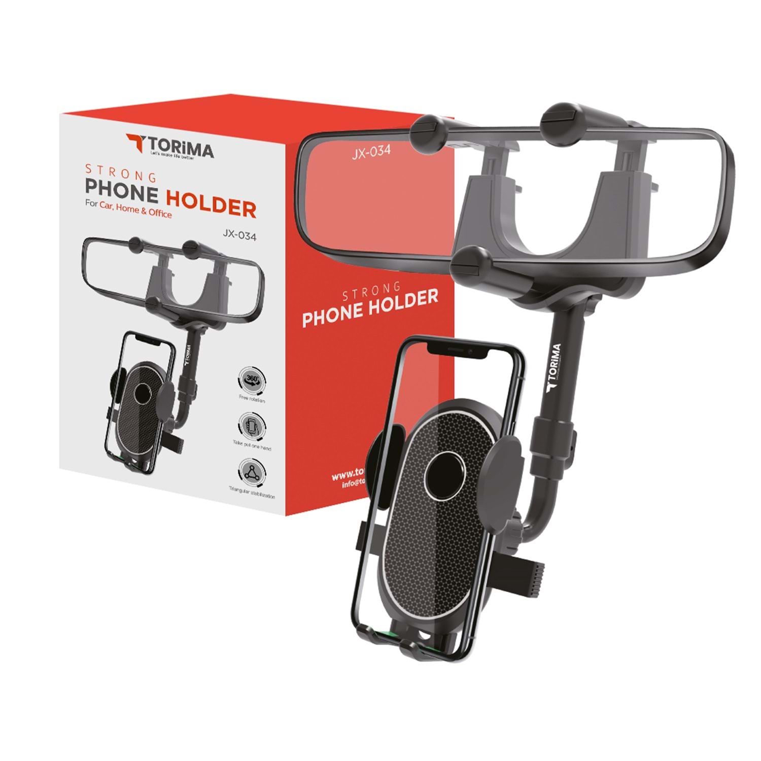 TORIMA STRONG PHONE HOLDER FOR CAR,HOME&OFFİCE JX-034