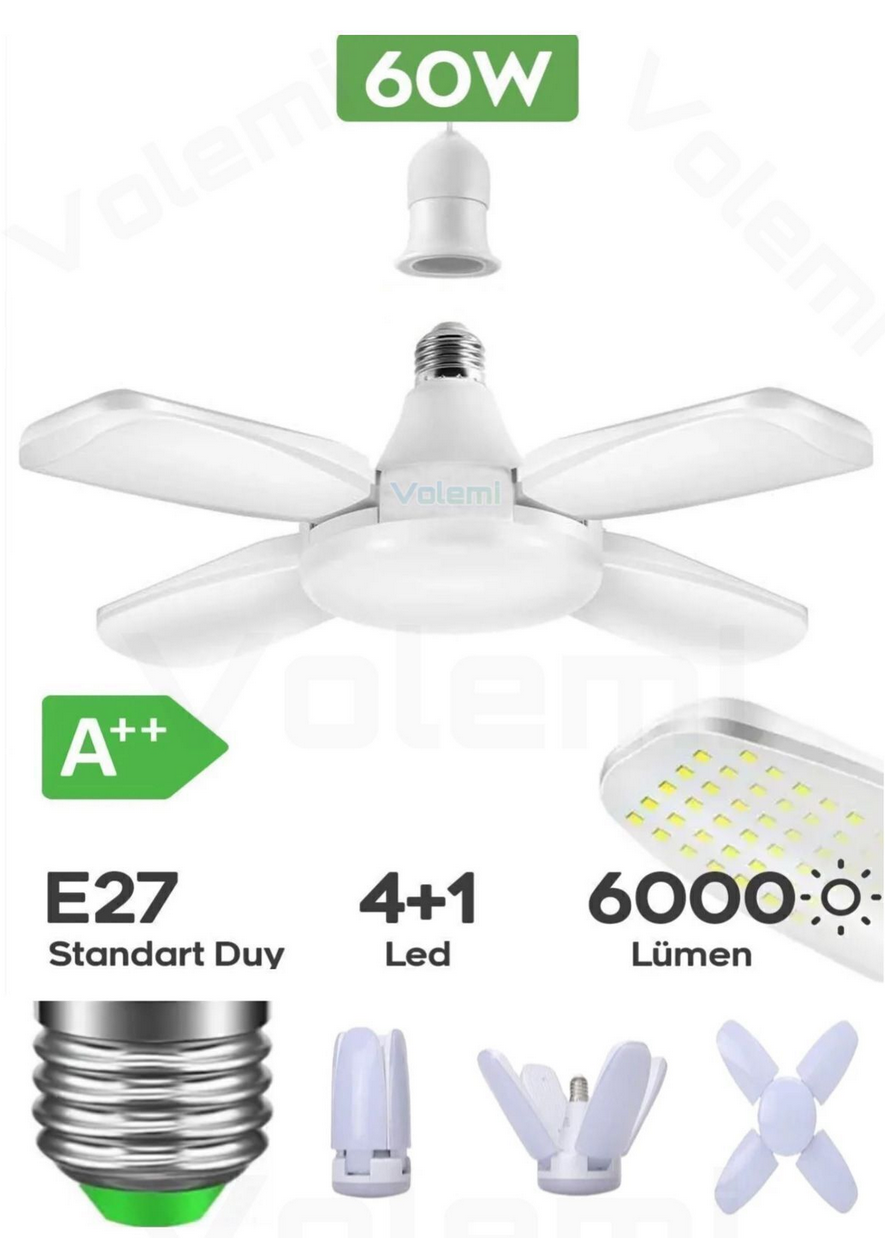 VOLEMI 4+1 KANAT LED 60W IŞIK