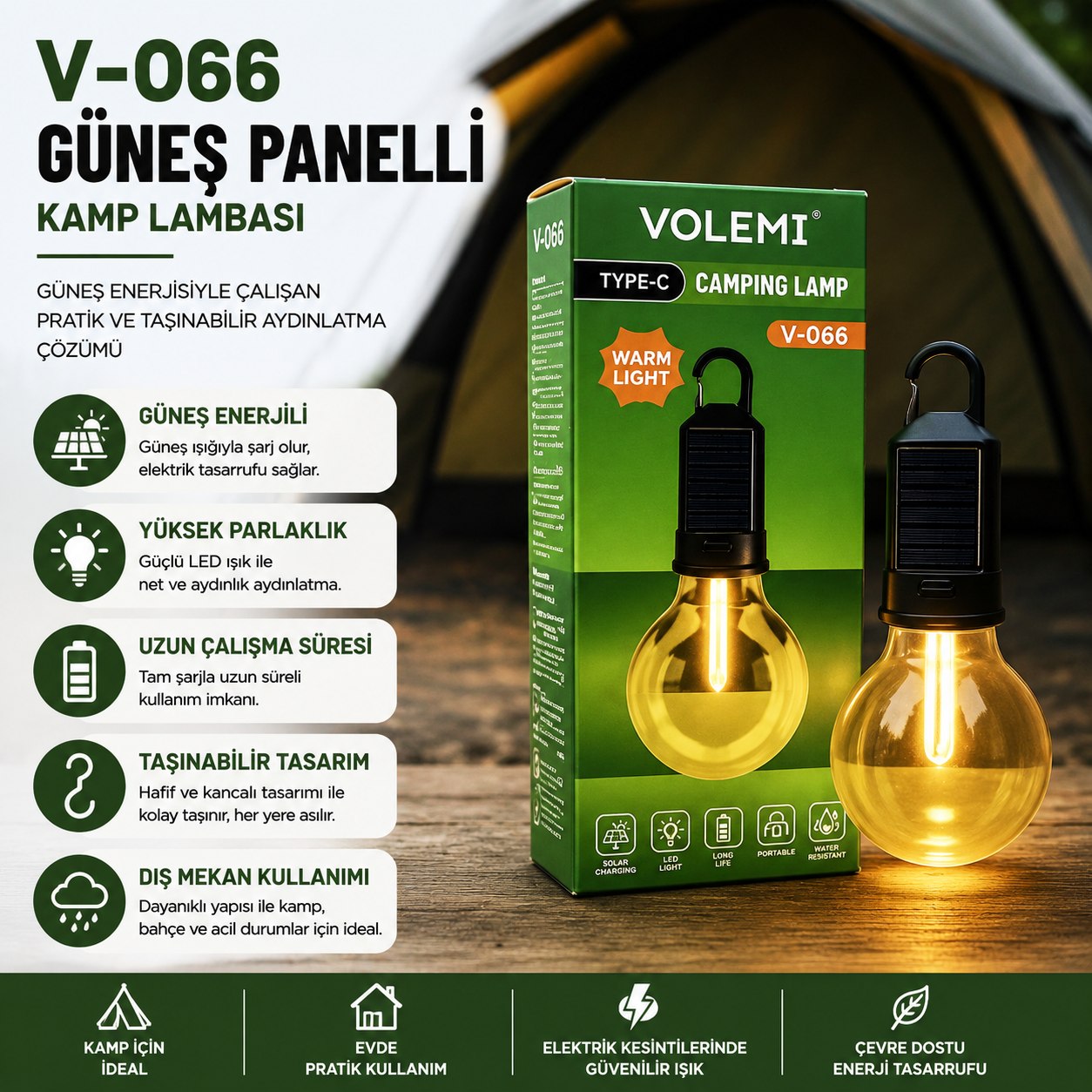 VOLEMİ CAMPİNG LİGHT V-066